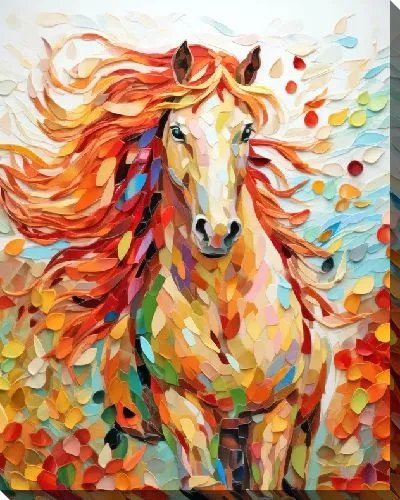 Картина маслом Лошадь №187