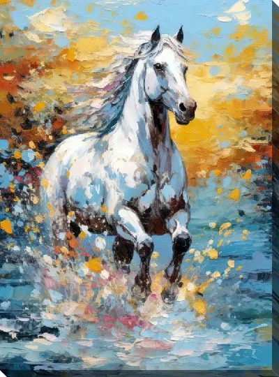 Картина маслом Лошадь №190