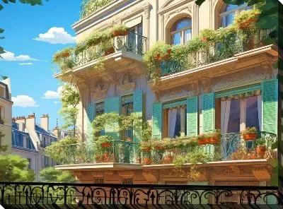 Картина маслом Балкон №15