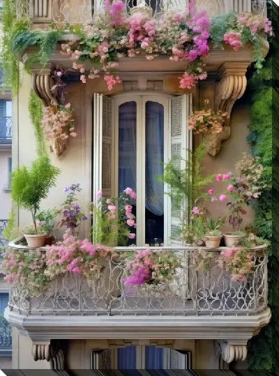 Картина маслом Балкон №19