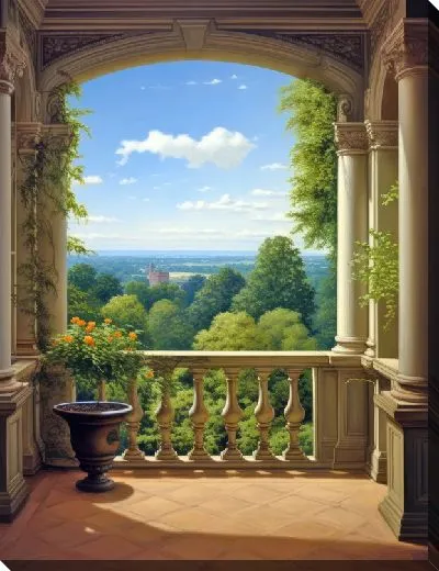 Картина маслом Балкон №27