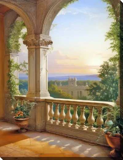 Картина маслом Балкон №29