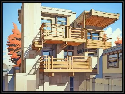 Картина Балкон №41