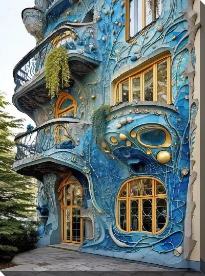 Картина маслом Балкон №44