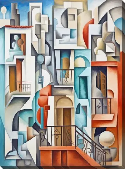 Картина маслом Балкон №46