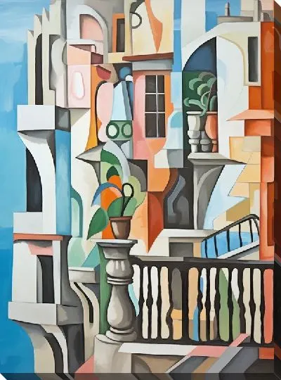 Картина маслом Балкон №48