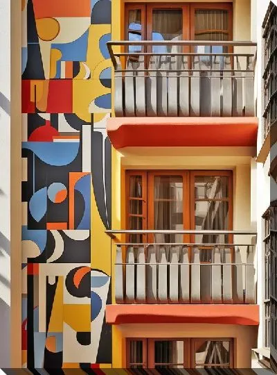 Картина маслом Балкон №52