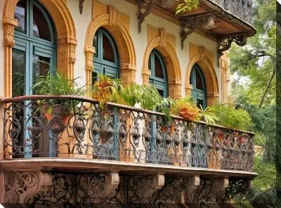 Картина маслом Балкон №58