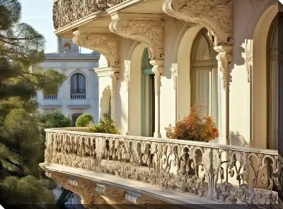 Картина маслом Балкон №66