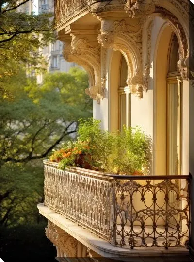 Картина маслом Балкон №67