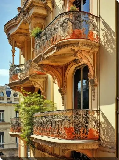 Картина маслом Балкон №71