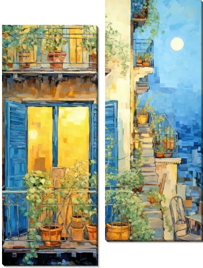Модульная картина Балкон №75
