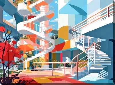 Картина маслом Балкон №94