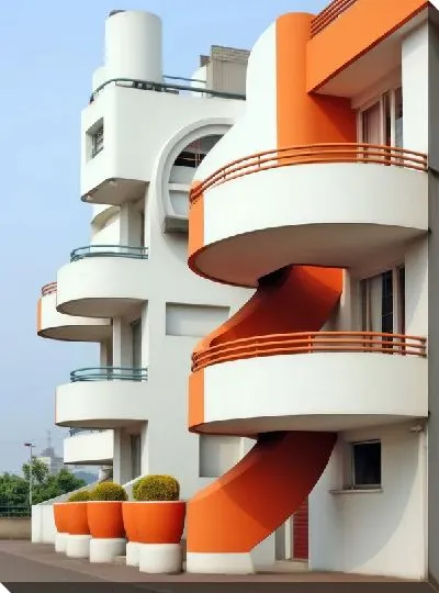 Картина маслом Балкон №116