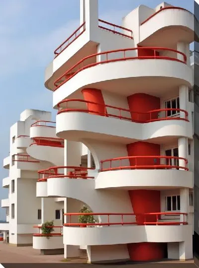 Картина маслом Балкон №117