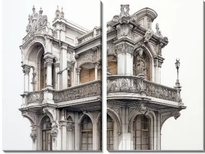 Модульная картина Балкон №134