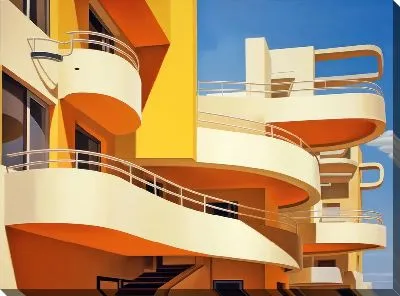 Картина маслом Балкон №138