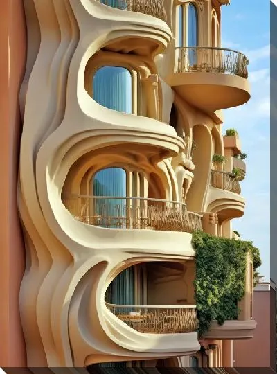 Картина маслом Балкон №140