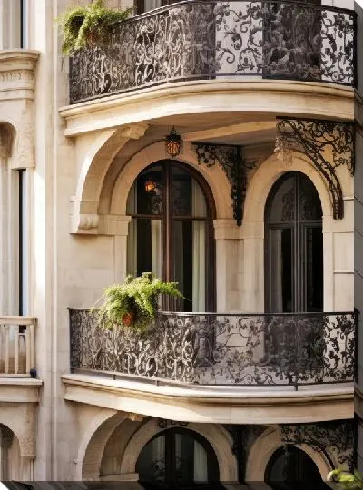 Картина маслом Балкон №143