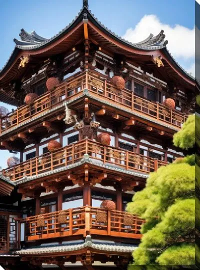 Картина маслом Балкон №155