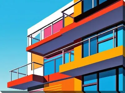 Картина маслом Балкон №177