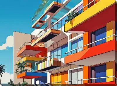 Картина маслом Балкон №183