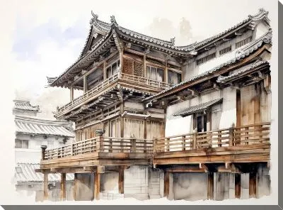 Картина маслом Балкон №188