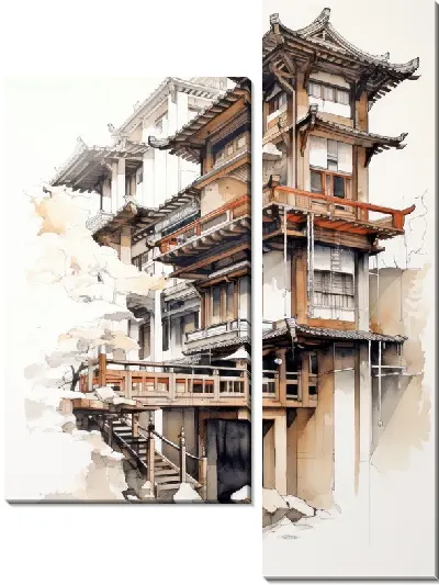 Модульная картина Балкон №197