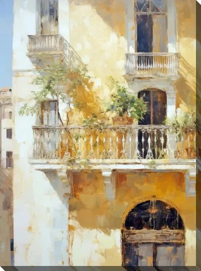 Картина маслом Балкон №219
