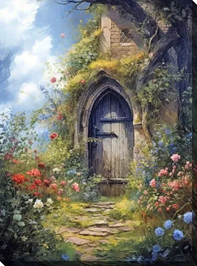 Картина маслом Дверь №15