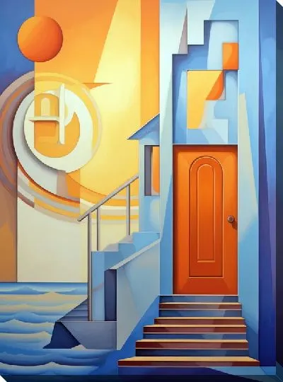 Картина маслом Дверь №192