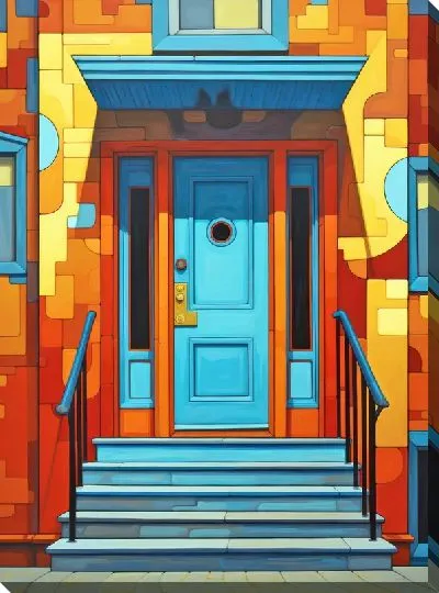 Картина маслом Дверь №201