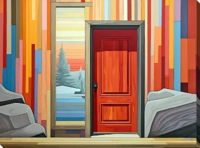 Картина маслом Дверь №22