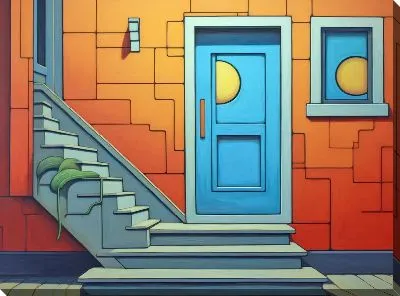 Картина маслом Дверь №231