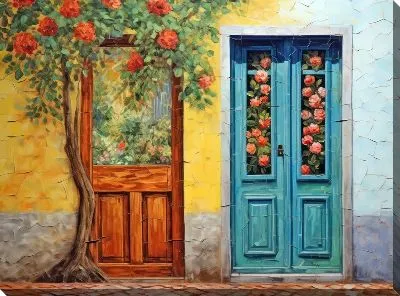 Картина маслом Дверь №241