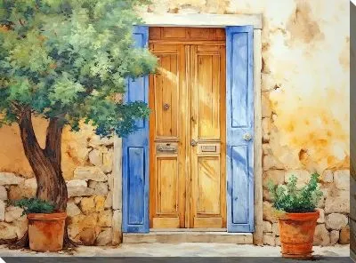 Картина маслом Дверь №251
