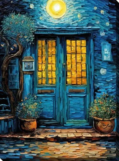 Картина маслом Дверь №411