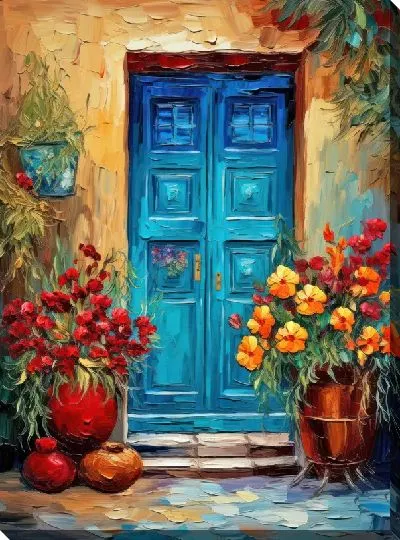 Картина маслом Дверь №451