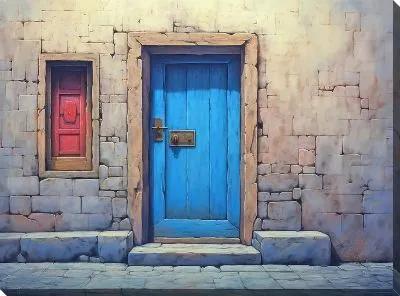 Картина маслом Дверь №471