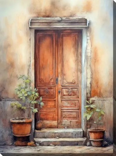 Картина маслом Дверь №48