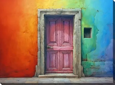 Картина маслом Дверь №49