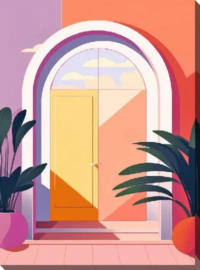 Картина маслом Дверь №52