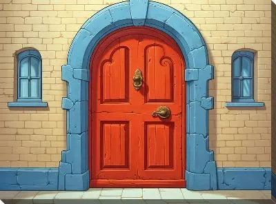 Картина маслом Дверь №59