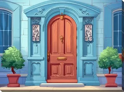 Картина маслом Дверь №62