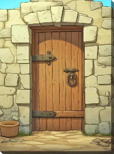 Картина маслом Дверь №63