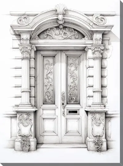 Картина маслом Дверь №67