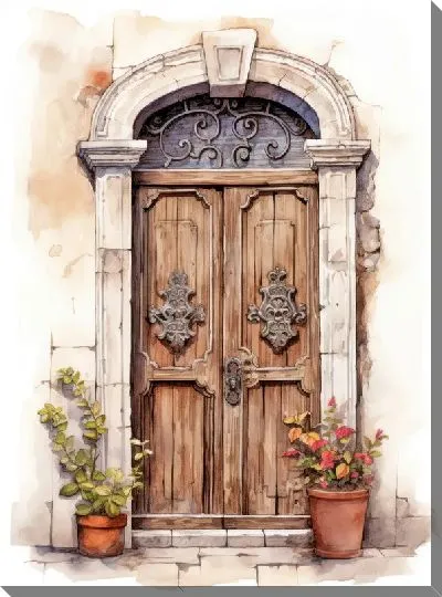 Картина маслом Дверь №72