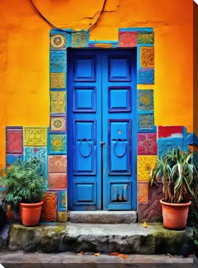 Картина маслом Дверь №75