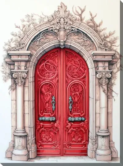 Картина маслом Дверь №82