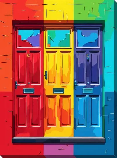 Картина маслом Двери №97